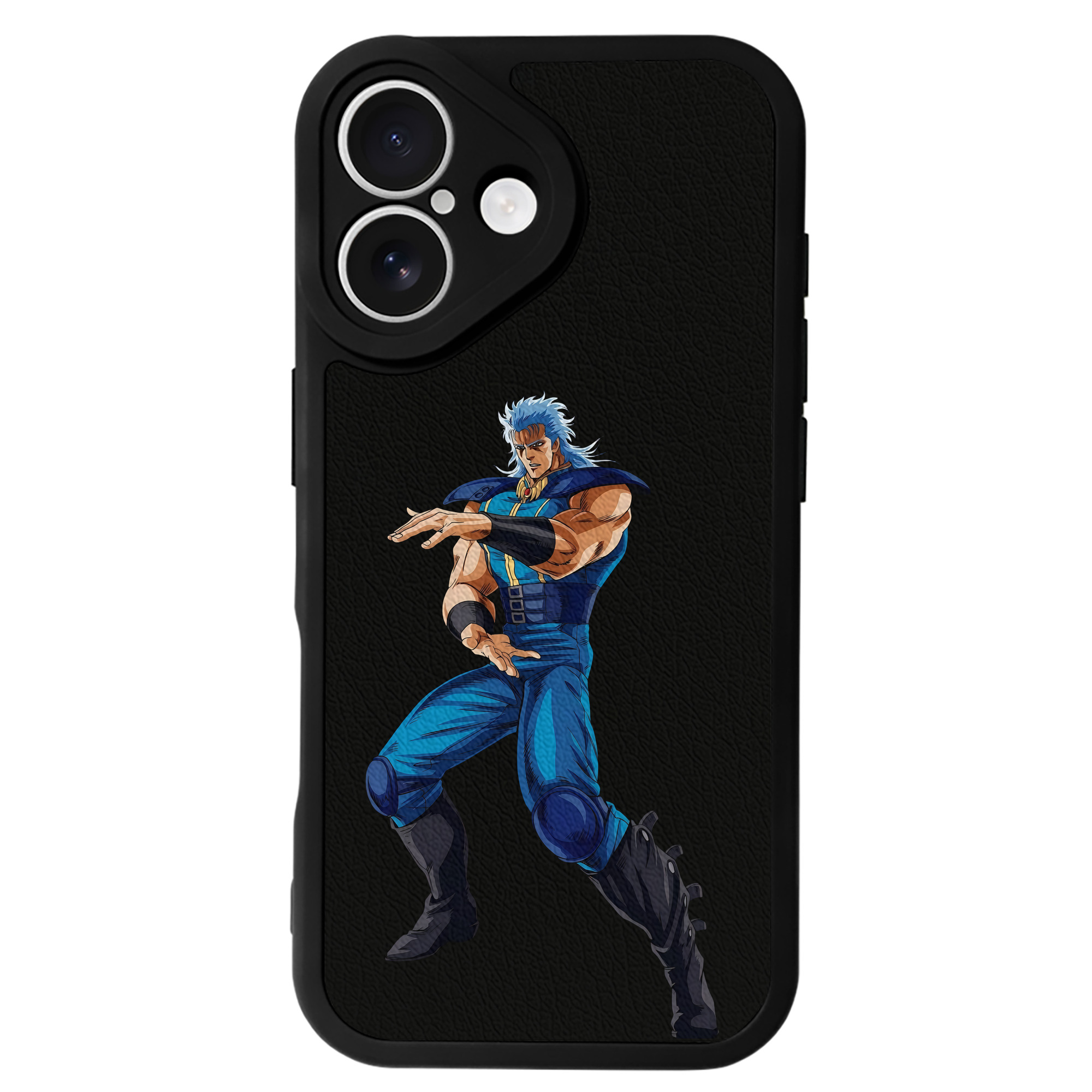 （画像用） 北斗の拳 Fist of the North Star 【iPhone 16シリーズ対応】シリコンスマホケース（レザー調） 材質：シリコン